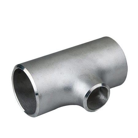 Edelstahl T-Stück reduzierung nahtlos säurebeständig DN80 88,9 x 3,2 mm / DN40 48,3 x 2,6 mm V4A aus Edelstahl 1.4571 / 316Ti