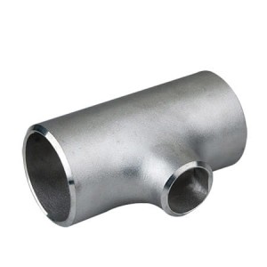 Edelstahl T-Stück reduzierung nahtlos säurebeständig DN80 88,9 x 3,2 mm / DN50 60,3 x 2,9 mm aus Edelstahl 1.4571 / 316Ti