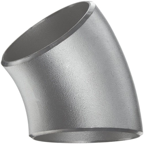 Edelstahl nahtlos säurebeständig Rohrbogen 45° DN15 Ø 21,3 mm x 2,6 mm aus V2A Edelstahl 1.4541 / 321