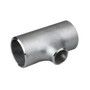 Edelstahl T-Stück reduzierung nahtlos säurebeständig DN100 114,3 x 3,6 mm / DN80 88,9 x 3,2 mm V4A aus Edelstahl 1.4571 / 316Ti