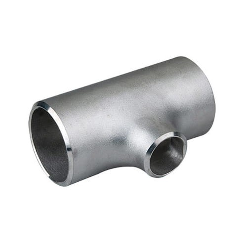 Edelstahl T-Stück reduzierung nahtlos säurebeständig DN65 76,1 x 3,2 mm / DN25 33,7 x 2,6 mm V4A aus Edelstahl 1.4571 / 316Ti