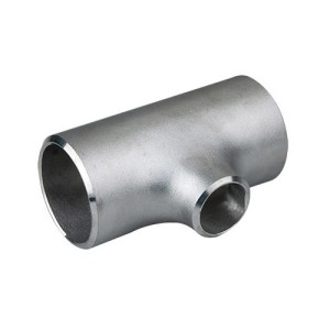 Edelstahl T-Stück reduzierung nahtlos säurebeständig DN40 48,3 x 5,08 mm / DN20 26,9 x 3,91 mm V4A aus Edelstahl 1.4401 / 1.4404 / 316 / 316L